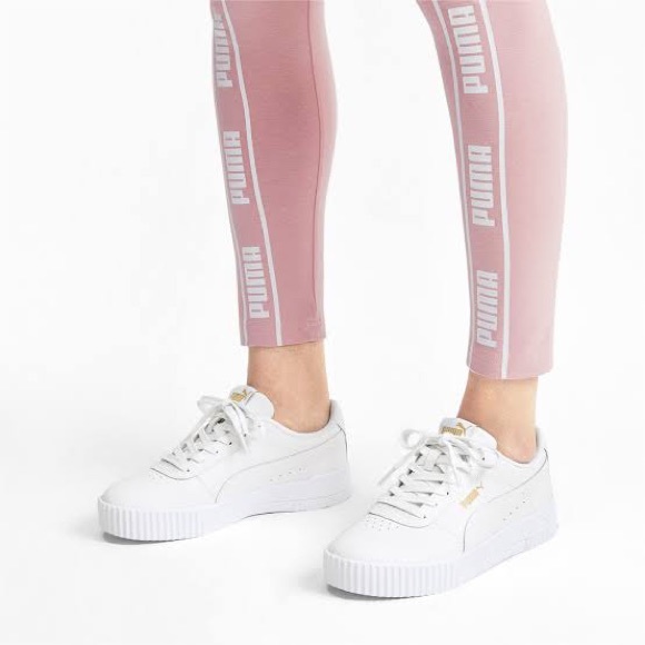 Puma Carina Women’s White Sneakers Size 10 - Picture 5 of 6